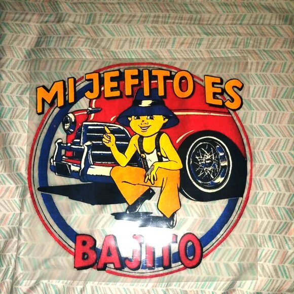 VNTG Mi Jefito Es Bajito - IRON ON TRANSFER Patch - Rare - Picture 3 of 3